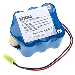 vhbw NiMH batterie 3000mAh (10.8V) pour aspirateur Home Cleaner robots domestiques come Zepter 9W-1300Cs-Z, C23106FM-SRCB, SA9KR1300SC-3RB