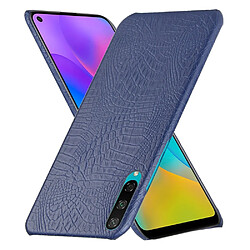 Wewoo Coque Rigide Pour Huawei Honor Play 3 Crocodile antichoc Texture PC + étui en PU bleu