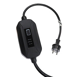 vhbw Câble de recharge type 2 vers prise Schuko compatible avec Opel Zafira e-Life voiture électrique - 1 phase, 16 A, 3,5 kW, 10 m