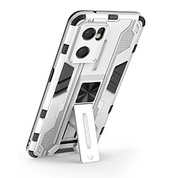 Coque en TPU anti-griffes, anti-choc avec béquille, argent pour votre Oppo Reno7 SE 5G