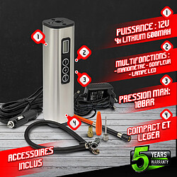 Constructor Compresseur rechargeable 12V + accessoires - Const