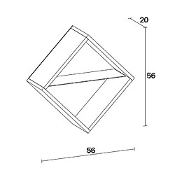 Avis Homemania Etagère murale design Phuket - L. 56 x H. 56 cm - Marron