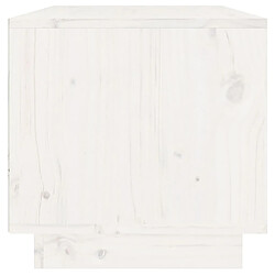 Acheter Maison Chic Meuble TV scandinave - Banc TV pour salon Blanc 60x35x35 cm Bois de pin massif -MN39560