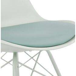 Acheter Alterego Chaise design 'BYBLOS' vert clair style industriel