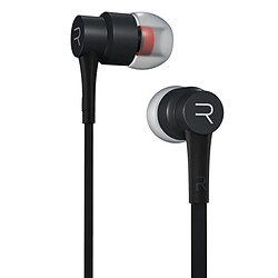 Wewoo Écouteurs noir pour iPhone, Galaxy, Sony, HTC, Huawei, Xiaomi, Lenovo et autres Smartphones Ecouteurs Stéréo Intra-auriculaires avec Contrôle du Fil + MIC, Support mains-libres,