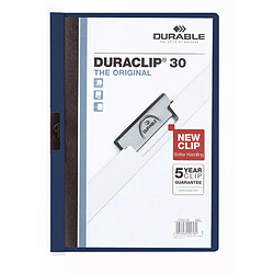 DURABLE Chemise à clip DURACLIP ORIGINAL 30, A4, bleu ()