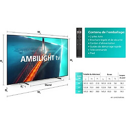 Avis Téléviseur 4K OLED 55'' 139 cm PHILIPS 55OLED708/12