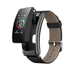 Yonis Montre Connectée Cuir Bluetooth Appels Musique Santé Waterproof