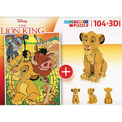 Avis Clementoni-Puzzle 104 modèle 3D-Lion King-104 pièces- 20158