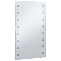 Avis Maison Chic Miroir mural à LED, Miroir murale de salle de Bain 60x100 cm -MN88204