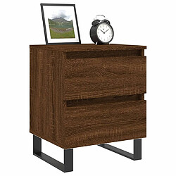 Avis Maison Chic Lot de 2 Tables de chevet - Tables de Nuit chêne marron 40x35x50 cm bois ingénierie