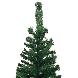 Avis vidaXL Arbre de Noël artificiel pré-éclairé et boules L 240 cm vert