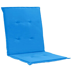 Avis Decoshop26 lot de 2 coussins de chaise de jardin 100% polyester bleu 100 x 50 x 3 cm DEC021682