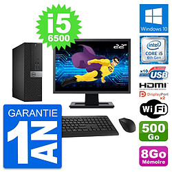 PC Dell 5040 SFF Ecran 22" i5-6500 RAM 8Go Disque Dur 500Go HDMI Windows 10 Wifi - Occasion