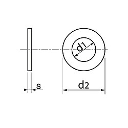 Rondelles plates Acton nylon 66 DIN 125