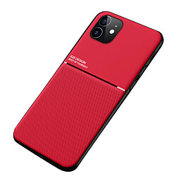 Coque en TPU + PU anti-empreintes digitales, antichoc rouge pour votre iPhone 12 mini 5.4 pouces