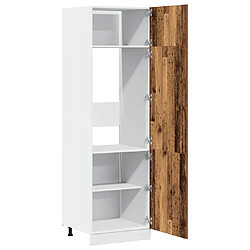 Acheter vidaXL Armoire de réfrigérateur vieux bois 60x57x207cm bois ingénierie