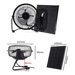 Acheter Ventilateur à Énergie Solaire Mini Ventilateur Portable Serre Pour Chien de Compagnie Poulailler Cool Mini Ventilateur Rampant au Sol USB