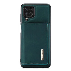 Dg.Ming Coque en TPU anti-chute, amovible 2-en-1, hybride avec béquille vert pour votre Samsung Galaxy A22 4G (EU Version)