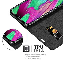 Cadorabo Coque Samsung Galaxy A40 Etui en Noir