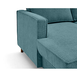 Acheter Lisa Design Jake - canapé panoramique d'angle droit 7 places convertible avec coffre en tissu velours relief