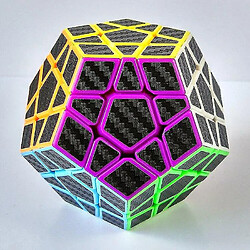 Universal Stickers 3x3 en fibre de carbone Magic Puzzle Cube Rubik Cube Brainstorming Dodecaèdre Pro