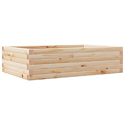 vidaXL Jardinière 90x60x23 cm bois de pin massif