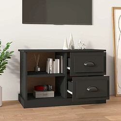 Avis Maison Chic Meuble TV scandinave - Banc TV pour salon noir 73x35,5x47,5 cm bois d'ingénierie -MN69173