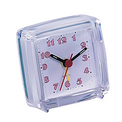 Acheter Mini Voyage Horloge Gradient Son Bureau Réveil Snooze Veilleuse 3 # Blanc