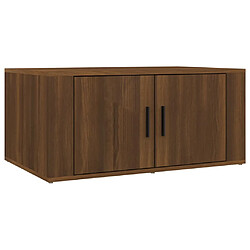 vidaXL Table basse Chêne marron 80x50x36 cm Bois d'ingénierie