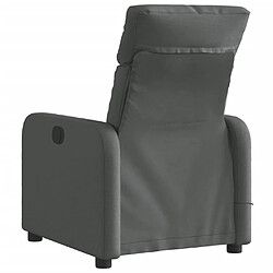 Acheter vidaXL Fauteuil inclinable de massage électrique gris foncé tissu