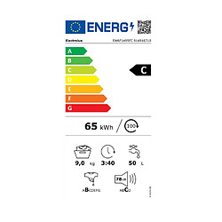 Lave-linge hublot 9kg 1400 tours/min - EW6F1495FC - ELECTROLUX