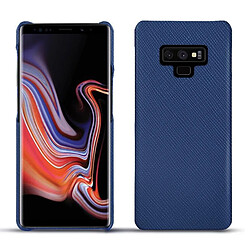 Coque cuir Samsung Galaxy Note9 - Coque arrière - Bleu frisson ( Pantone #29588c ) - NOREVE