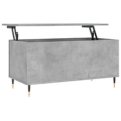 Maison Chic Tabls basse,Table Console pour salon Gris béton 90x44,5x45 cm Bois d'ingénierie -MN83188