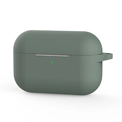 Coque en silicone avec boucle vert foncé pour votre Apple AirPods Pro/AirPods 3