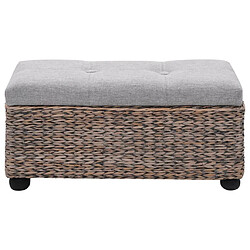 Avis Helloshop26 Banquette pouf tabouret meuble banc 2 pcs jacinthe d'eau gris 3002178