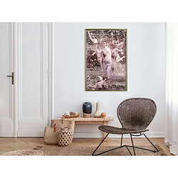 Paris Prix Affiche Murale Encadrée Angels in Love 40 x 60 cm Or