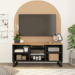 Maison Chic Meuble TV scandinave - Banc TV pour salon 100x33x46 cm bois d'acacia solide et d'ingénierie -MN69280