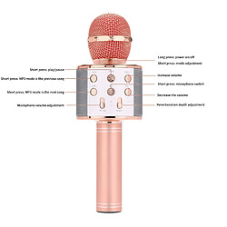 Acheter Machine de microphones de karaoké bluetooth sans fil ios