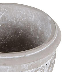 BigBuy Garden Cache-pot Gris Ciment 15,5 x 15,5 x 23 cm