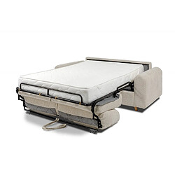 Acheter Inside 75 Canapé convertible EXPRESS MOUGINS sommier lattes 120 cm matelas 18 cm tissu anthology crème