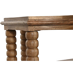 Pegane Table basse, table de salon en bois de manguier coloris naturel - longueur 131 x profondeur 80 x Hauteur 48 cm pas cher