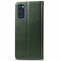 Avis Wewoo Housse Coque Pour Galaxy S11e Boucle en cuir de couleur unie rétro de protection téléphone portable avec cadre photo et fente carte et portefeuille et fonction de support vert