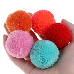 Acheter 5PCS Colorful Fluffy Balls for Cat Chew Ball Toys for Cat Dog Interactive Balls