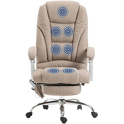 Non Chaise de bureau en tissu Pacific avec fonction massage