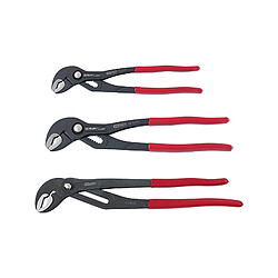 KS TOOLS Lot de 3 pinces multiprises à verrouillage 250 300 et 400 mm