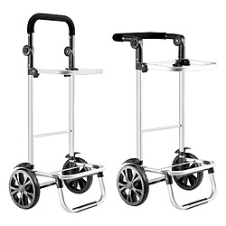 Chariot de courses Namborn pliable gris foncé [en.casa] pas cher