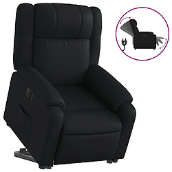 vidaXL Fauteuil inclinable électrique noir similicuir