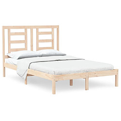 vidaXL Cadre de lit sans matelas 120x200 cm bois de pin massif