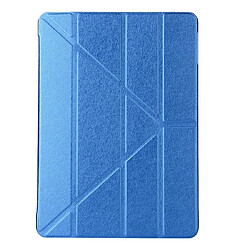 Wewoo Housse Étui Coque Etui à rabat en cuir avec texture de déformation horizontale pour iPad 10,2 pouces Bleu